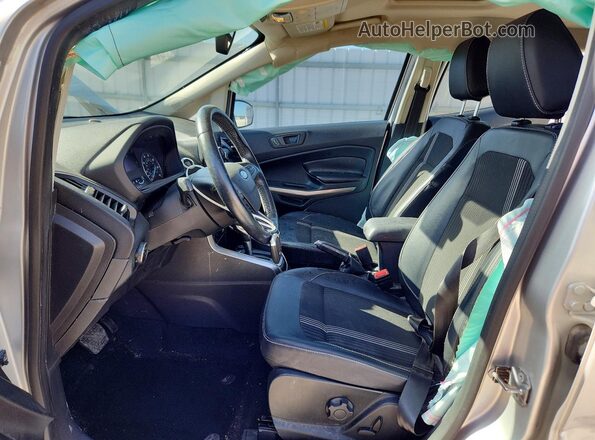 MAJ6S3JL1KC258212 2019 FORD ECOSPORT Silver Widok wnętrza z przodu