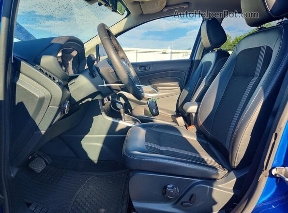MAJ6S3JL1MC439636 2021 FORD ECOSPORT Blue წინა სალონის ხედი