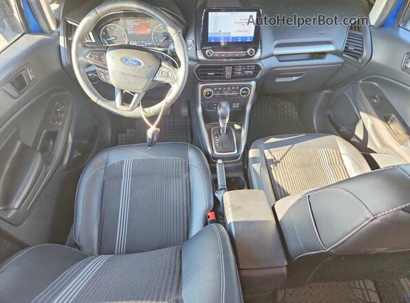 MAJ6S3JL1MC439636 2021 FORD ECOSPORT Blue წინა პანელის ხედი