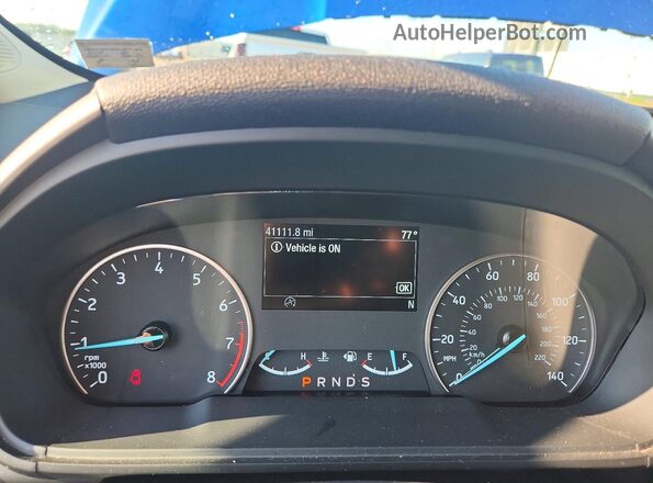 MAJ6S3JL1MC439636 2021 FORD ECOSPORT Blue ხელსაწყოთა პანელის ხედი