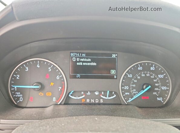 MAJ6S3JL3LC360564 2020 FORD ECOSPORT Black Սարքավորումների վահանակի տեսք