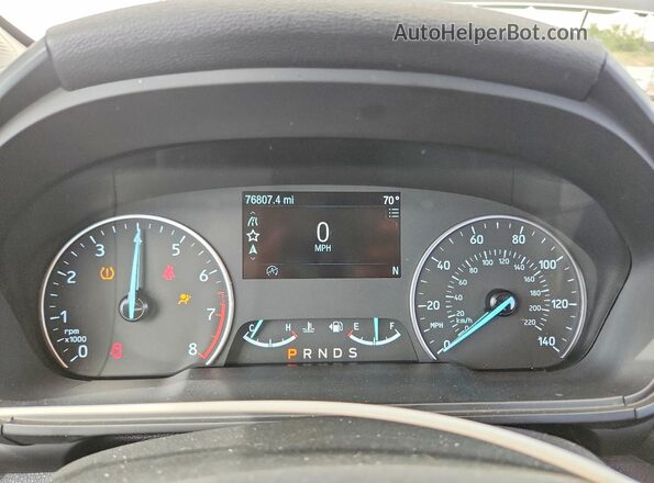 MAJ6S3JL3NC458268 2022 FORD ECOSPORT White Widok zestawu wskaźników