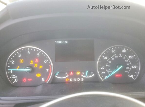 MAJ6S3JL7LC364293 2020 FORD ECOSPORT Белый Вид щитка приборов