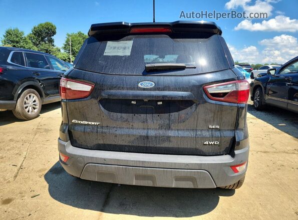 MAJ6S3JL8LC328225 2020 FORD ECOSPORT Black Widok z tyłu