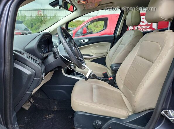 MAJ6S3KL0KC301131 2019 FORD ECOSPORT Gray Widok wnętrza z przodu