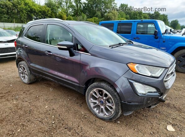 MAJ6S3KL0KC301131 2019 FORD ECOSPORT Gray Przód prawy