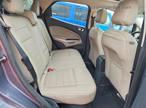 MAJ6S3KL0KC301131 2019 FORD ECOSPORT Gray Widok wnętrza z tyłu
