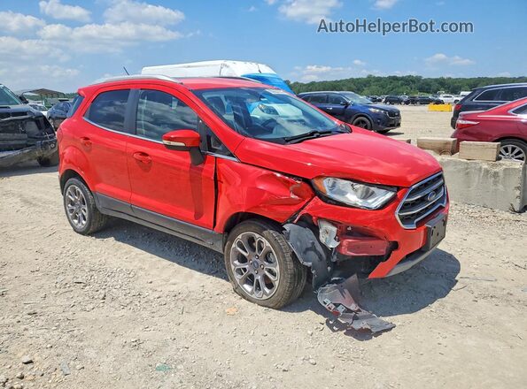 MAJ6S3KL1KC309271 2019 FORD ECOSPORT Красный Передняя правая четверть