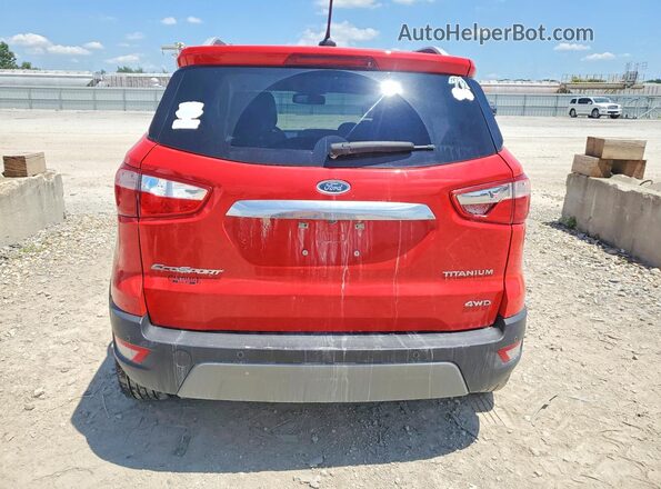 MAJ6S3KL1KC309271 2019 FORD ECOSPORT Красный Вид сзади
