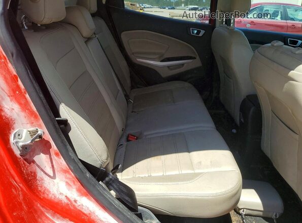 MAJ6S3KL1KC309271 2019 FORD ECOSPORT Красный Вид задней части салона