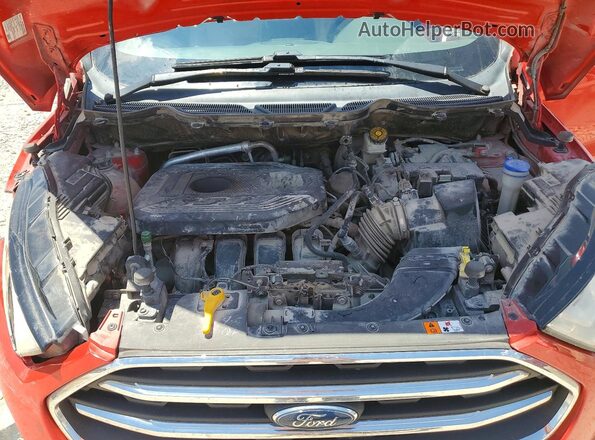 MAJ6S3KL1KC309271 2019 FORD ECOSPORT Красный Вид подкапотного пространства