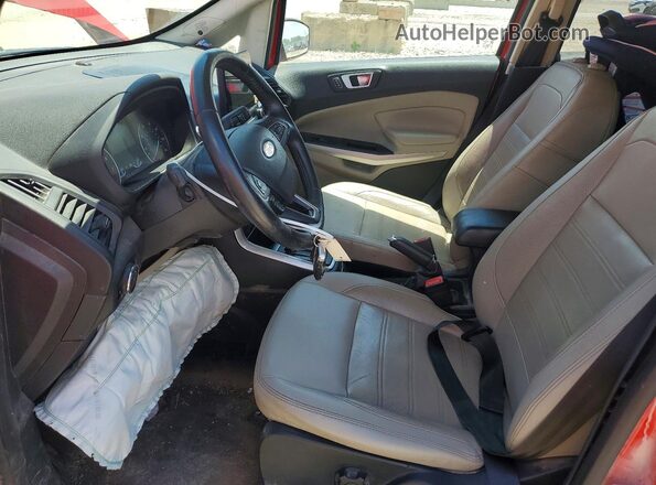 MAJ6S3KL1KC309271 2019 FORD ECOSPORT Красный Вид салона спереди