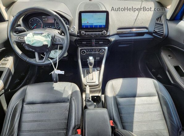 MAJ6S3KL1LC323673 2020 FORD ECOSPORT Blue Вид панелі приладів