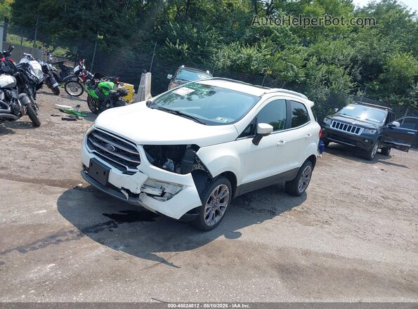 MAJ6S3KL3KC285152 2019 FORD ECOSPORT Белый Передняя левая четверть