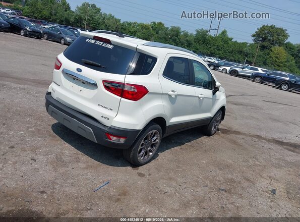 MAJ6S3KL3KC285152 2019 FORD ECOSPORT Белый Задняя правая четверть
