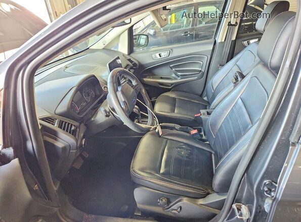 MAJ6S3KL5KC306485 2019 FORD ECOSPORT Gray წინა სალონის ხედი