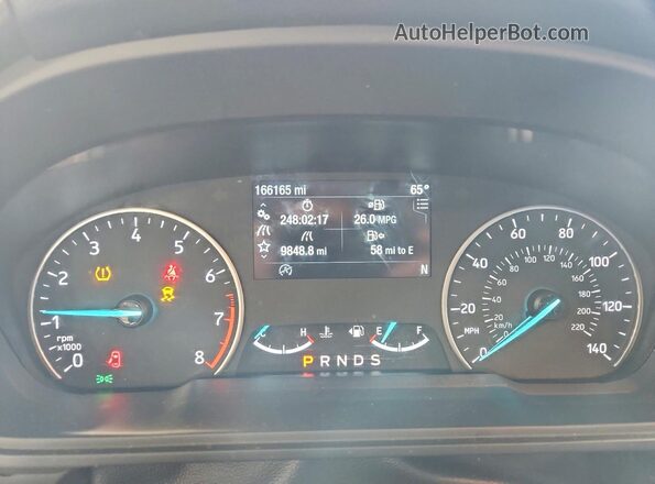 MAJ6S3KL5KC306485 2019 FORD ECOSPORT Gray ხელსაწყოთა პანელის ხედი