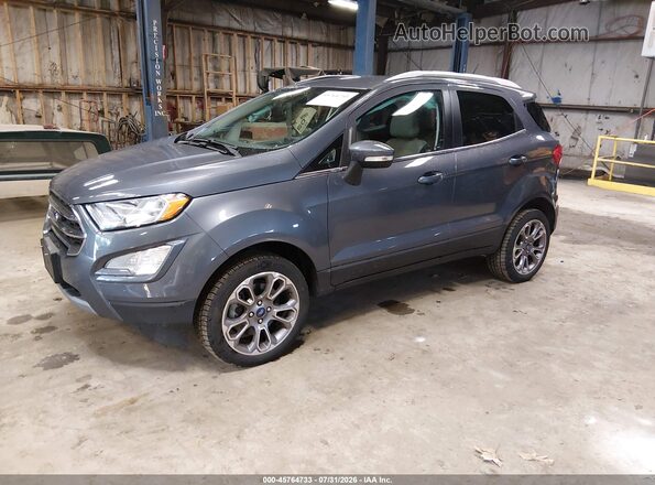 MAJ6S3KL5LC333025 2020 FORD ECOSPORT Gray Առջևի ձախ երեք քառորդ տեսարան