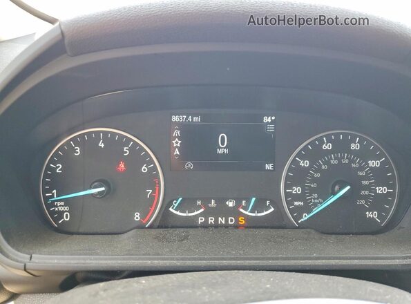 MAJ6S3KL5MC452811 2021 FORD ECOSPORT White Widok zestawu wskaźników