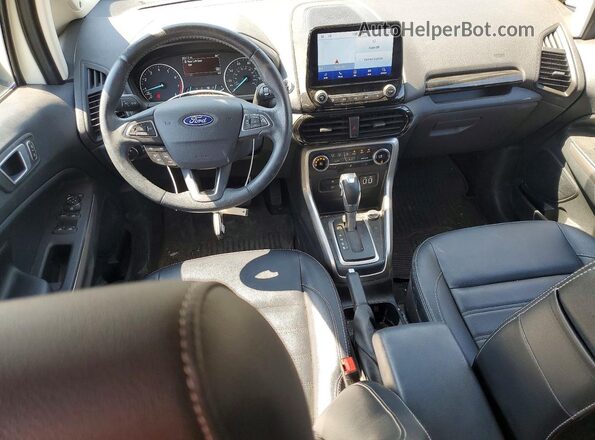 MAJ6S3KL5MC452811 2021 FORD ECOSPORT White Widok deski rozdzielczej