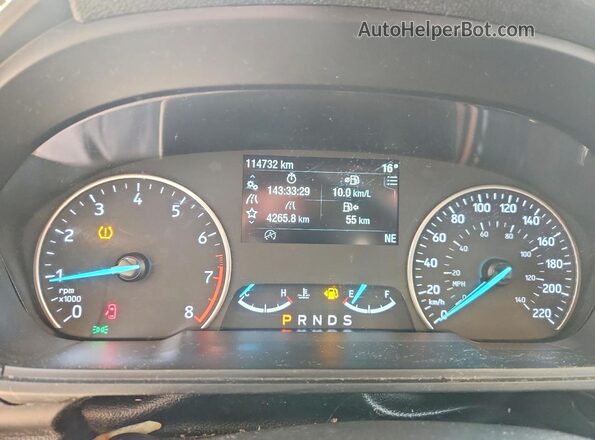 MAJ6S3KL6KC259242 2019 FORD ECOSPORT Black Սարքավորումների վահանակի տեսք