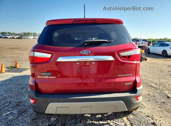 MAJ6S3KL6KC304776 2019 FORD ECOSPORT Burgundy Вид ззаду