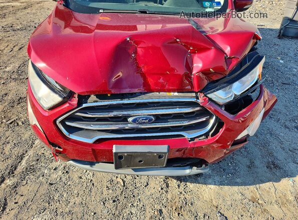 MAJ6S3KL6KC304776 2019 FORD ECOSPORT Burgundy Вид підкапотного простору