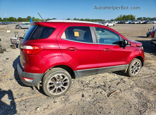 MAJ6S3KL6KC304776 2019 FORD ECOSPORT Burgundy Rear right