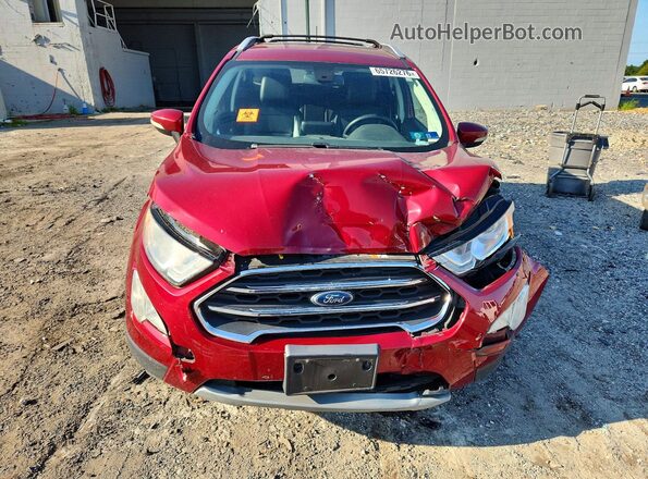 MAJ6S3KL6KC304776 2019 FORD ECOSPORT Burgundy Front view