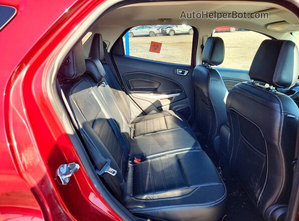 MAJ6S3KL6KC304776 2019 FORD ECOSPORT Burgundy Rear interior view