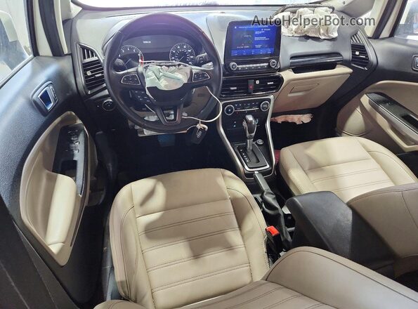 MAJ6S3KL9MC407371 2021 FORD ECOSPORT White Вид панелі приладів