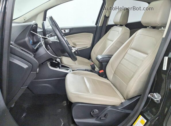 MAJ6S3KLXKC296536 2019 FORD ECOSPORT Black Widok wnętrza z przodu