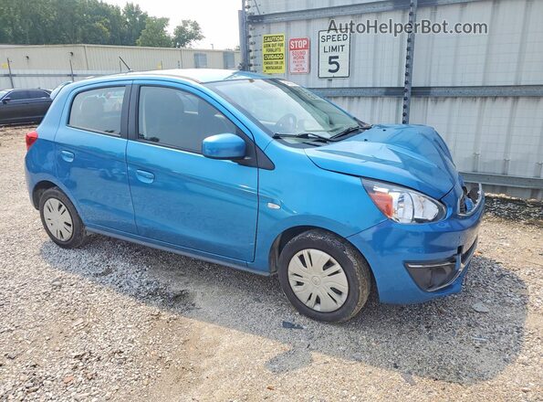 ML32A3HJ0KH002679 2019 MITSUBISHI MIRAGE Blue Delantero derecho