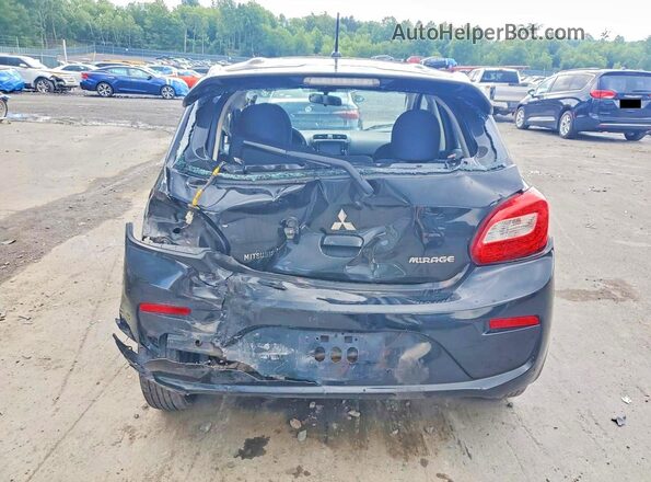 ML32A3HJ1KH002836 2019 MITSUBISHI MIRAGE Black უკანა ხედი