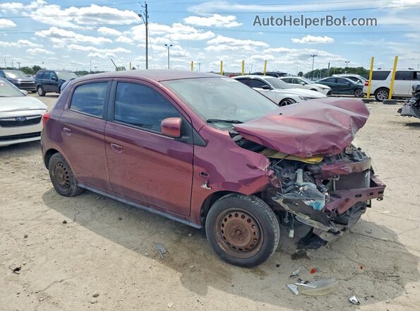 ML32A3HJ2HH004426 2017 MITSUBISHI MIRAGE Темно-бордовый Передняя правая четверть