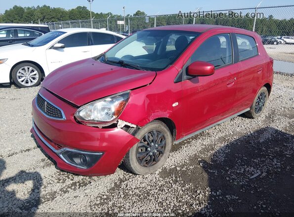 ML32A3HJ3JH005901 2018 MITSUBISHI MIRAGE Red წინა მარცხენა ხედი სამი მეოთხედიდან