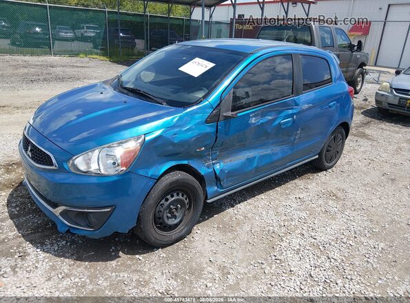 ML32A3HJ3KH007522 2019 MITSUBISHI MIRAGE Blue Առջևի ձախ երեք քառորդ տեսարան