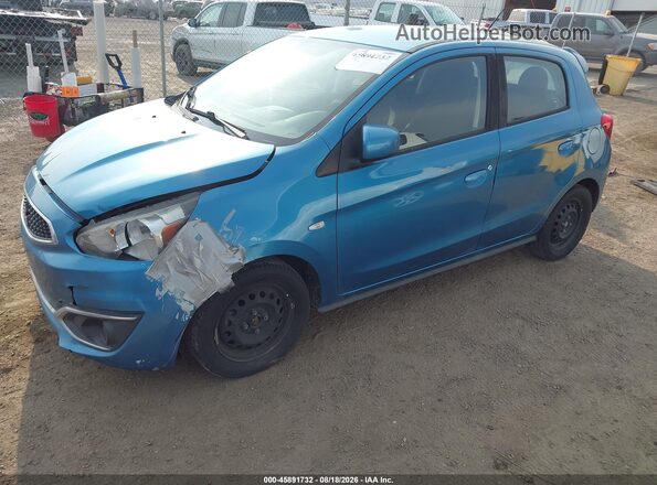 ML32A3HJ4HH020644 2017 MITSUBISHI MIRAGE Blue Передня ліва чверть