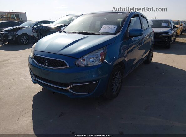 ML32A3HJ4KH011112 2019 MITSUBISHI MIRAGE Blue წინა მარცხენა ხედი სამი მეოთხედიდან