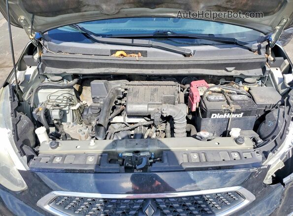 ML32A3HJ5HH016361 2017 MITSUBISHI MIRAGE Black Widok wnętrza z tyłu