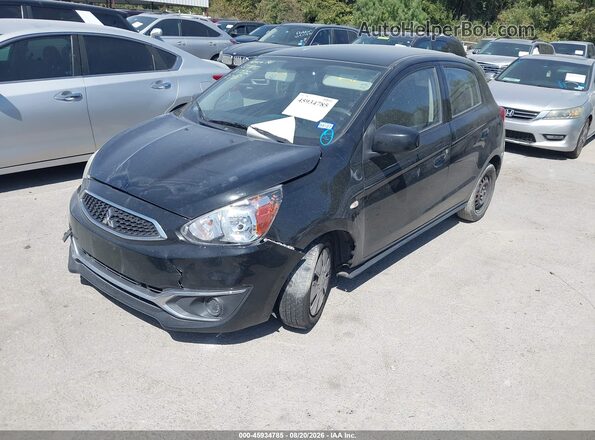 ML32A3HJ6LH008827 2020 MITSUBISHI MIRAGE Black წინა მარცხენა ხედი სამი მეოთხედიდან