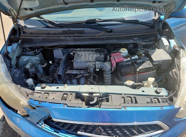 ML32A3HJ7HH015079 2017 MITSUBISHI MIRAGE Blue Вид задньої частини салону