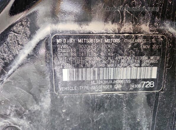 ML32A3HJXJH006155 2018 MITSUBISHI MIRAGE Blue Շարժիչի բաժամունքի տեսք