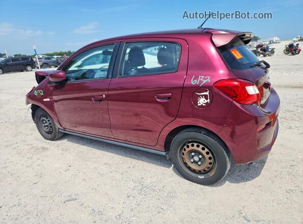 ML32A3HJXKH003550 2019 MITSUBISHI MIRAGE Burgundy Задня ліва чверть