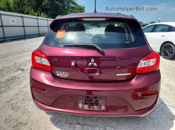 ML32A3HJXKH003550 2019 MITSUBISHI MIRAGE Burgundy Вид ззаду