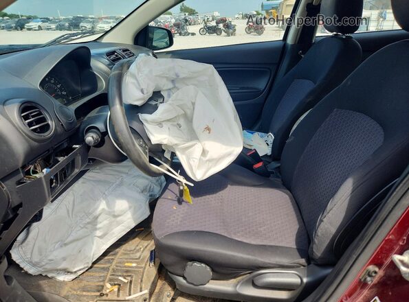 ML32A3HJXKH003550 2019 MITSUBISHI MIRAGE Burgundy Вид салону спереду