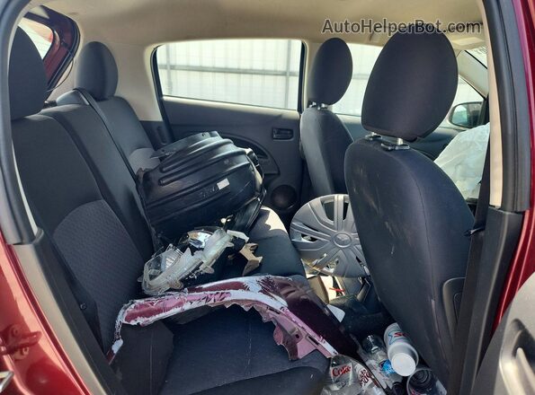 ML32A3HJXKH003550 2019 MITSUBISHI MIRAGE Burgundy Вид задніх сидінь