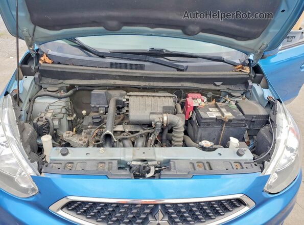 ML32A4HJ5KH002893 2019 MITSUBISHI MIRAGE Blue Engine compartment view