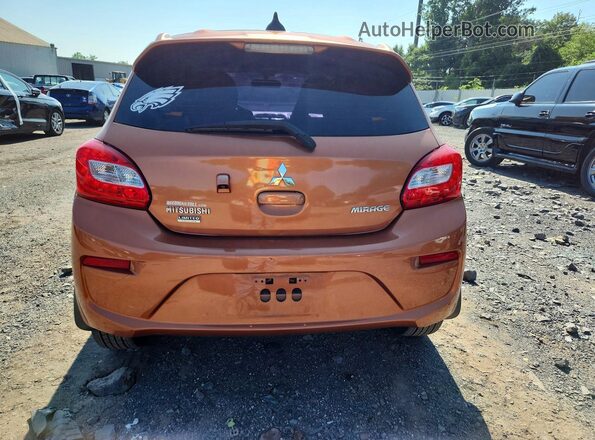 ML32A5HJ0KH004752 2019 MITSUBISHI MIRAGE Orange უკანა ხედი