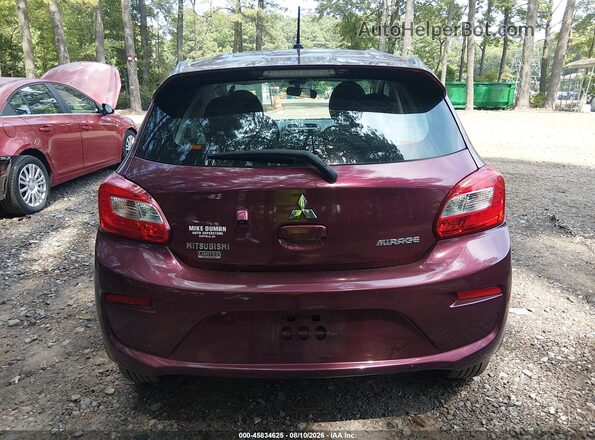 ML32A5HJXKH012616 2019 MITSUBISHI MIRAGE Burgundy 